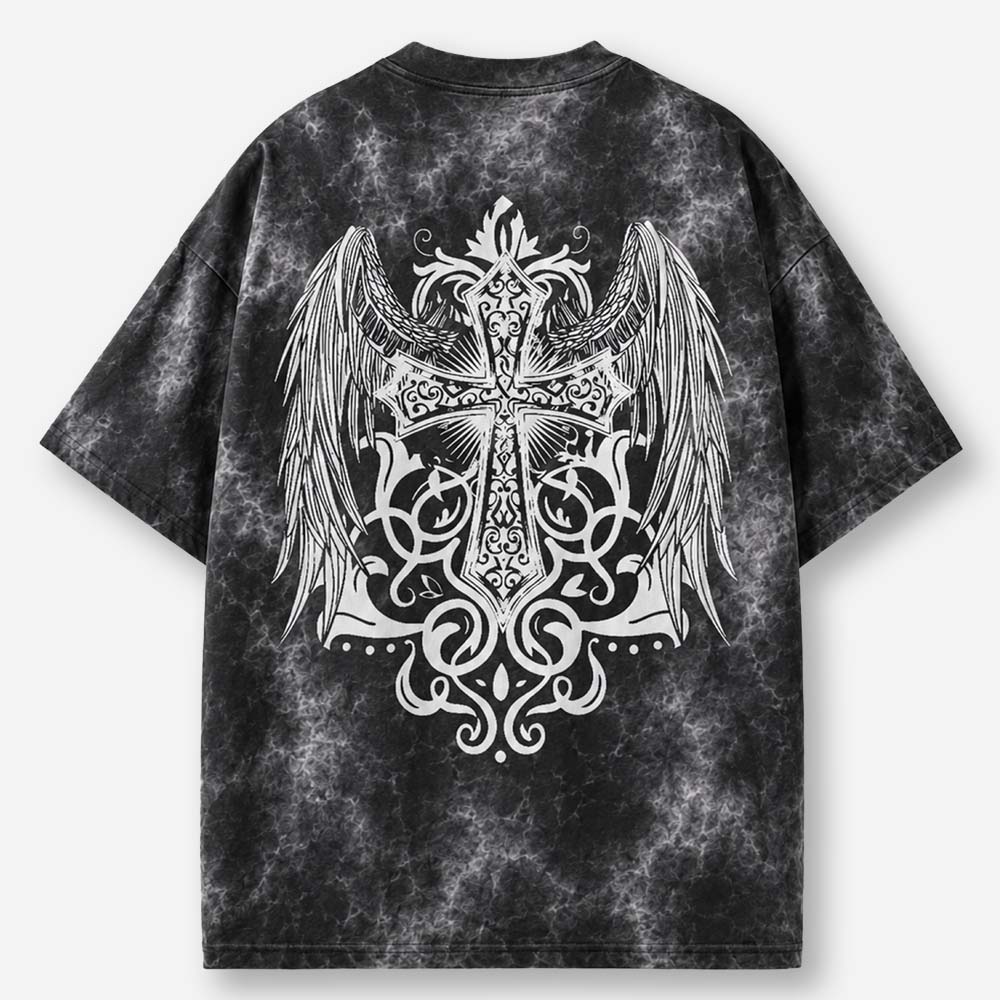 Winged Emblem Eco Oversized Graphic Tees · GRS Certified