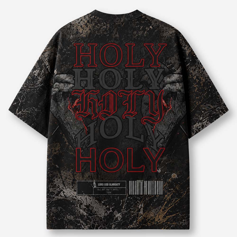 Threefold Praise Eco Oversized Graphic Tees · GRS Certified