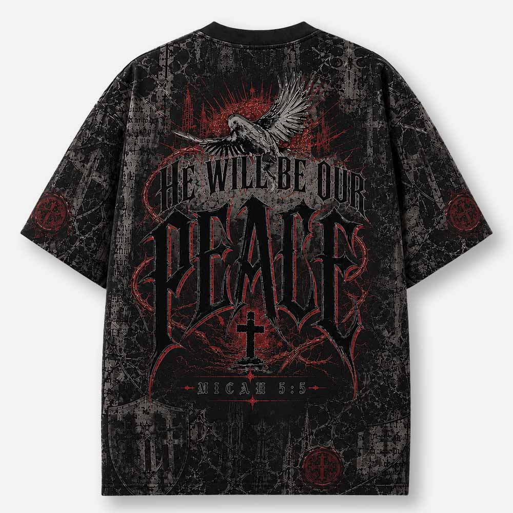 Peace Wings Eco Oversized Graphic Tees · GRS Certified