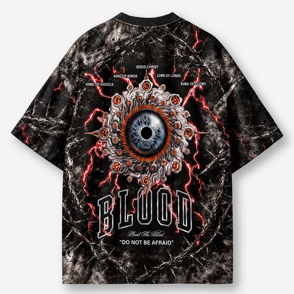 Storm Eye Eco Oversized Graphic Tees · GRS Certified