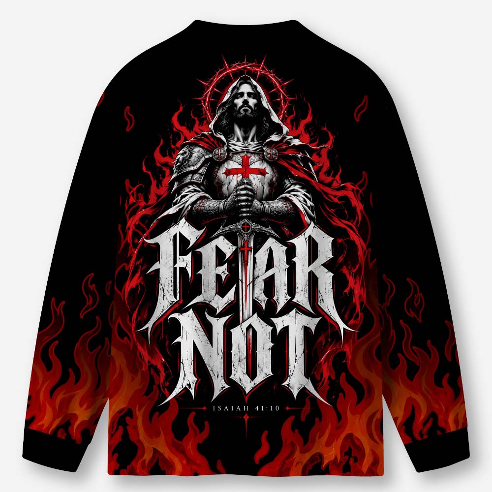 Inferno Sentinel Eco Oversized Long-Sleeve Graphic Tees · GRS Certified