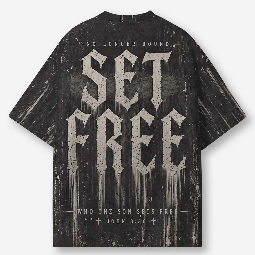 Set Free Eco Oversized Graphic Tees · GRS Certified