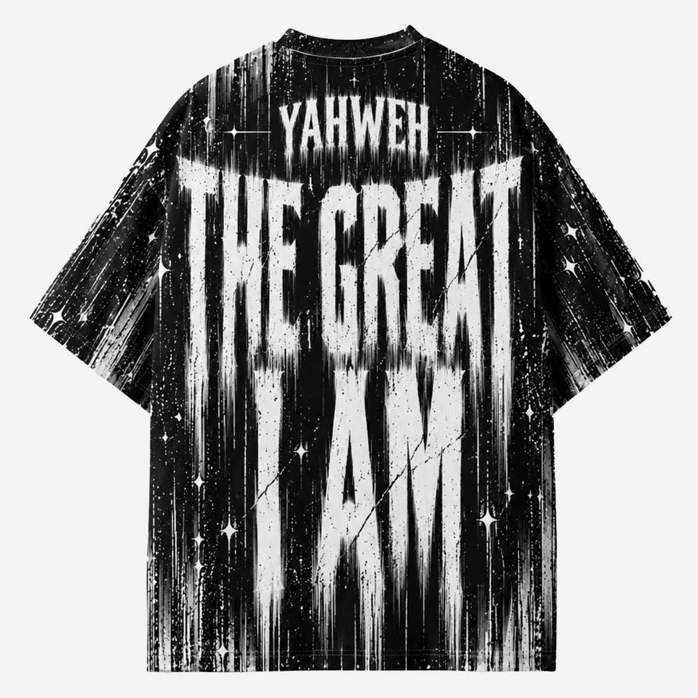 Great I Am Eco Oversized Graphic Tees · GRS Certified