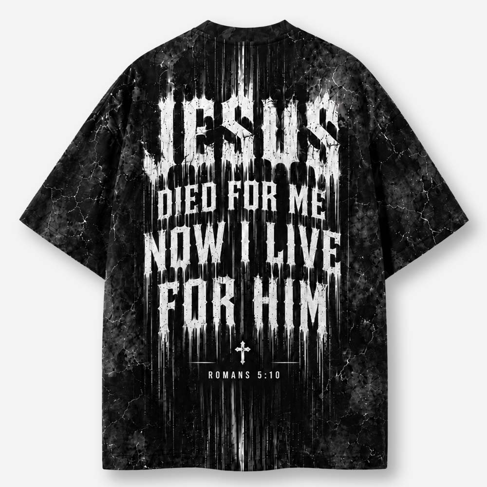 Live For Him Eco Oversized Graphic Tees · GRS Certified