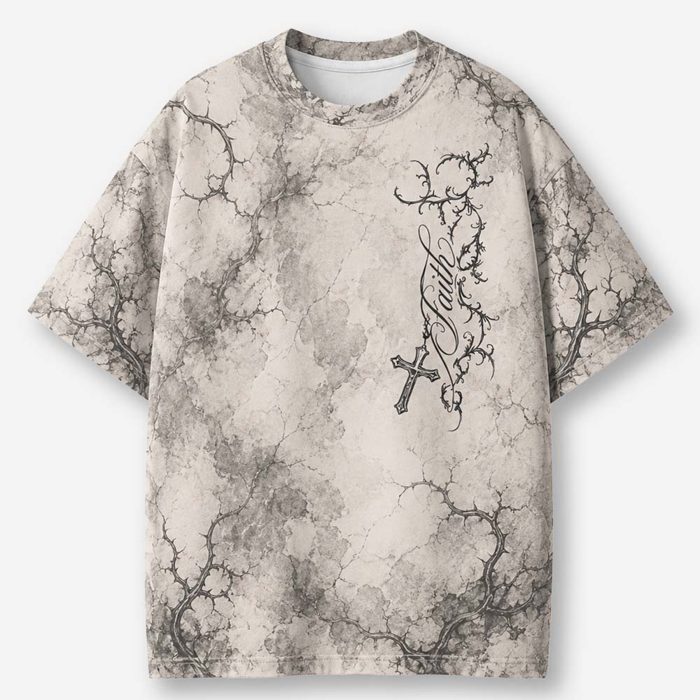 Wounded Crown Eco Oversized Graphic Tees · GRS Certified