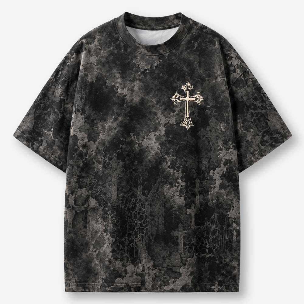 Gothic Statue Eco Oversized Graphic Tees · GRS Certified