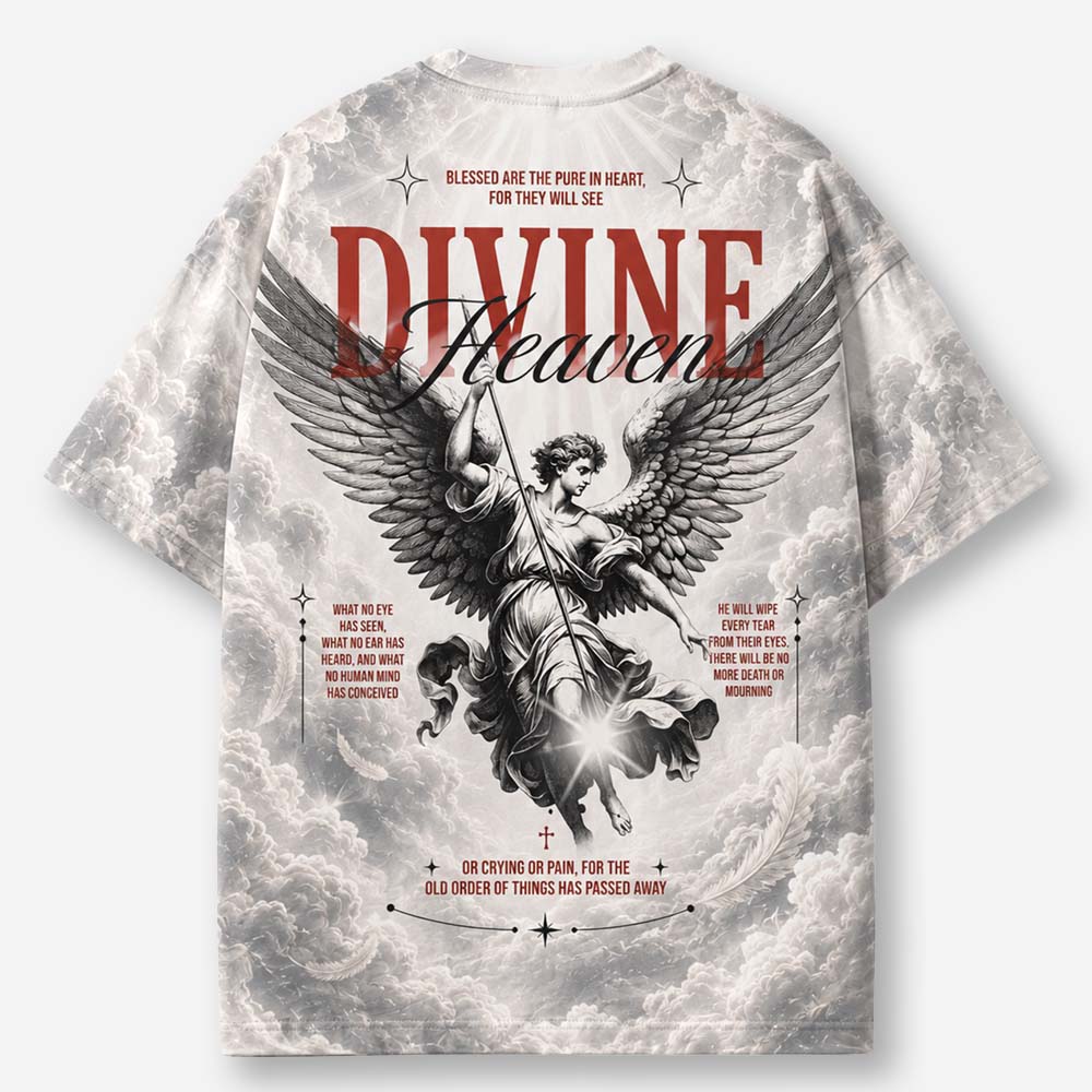 Angel Eco Oversized Graphic Tees · GRS Certified