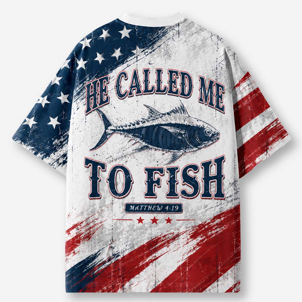 Call To Fish Eco Oversized Graphic Tees · GRS Certified