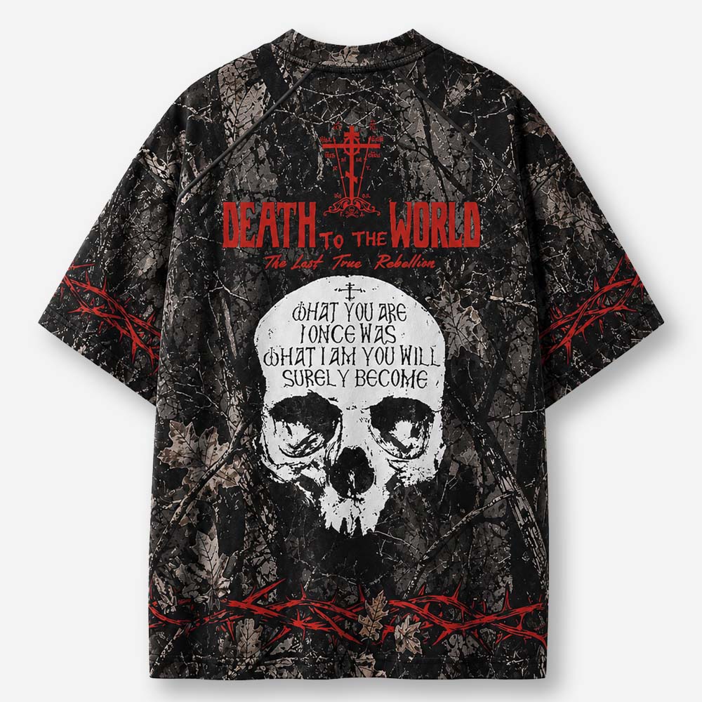 Death to The World Eco Oversized Graphic Tees · GRS Certified