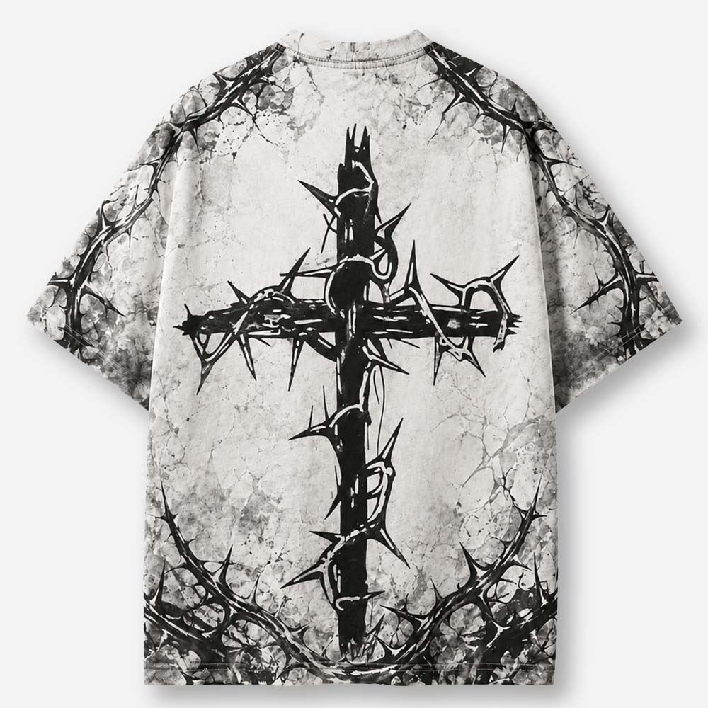 Thorned Emblem Eco Oversized Graphic Tees · GRS Certified