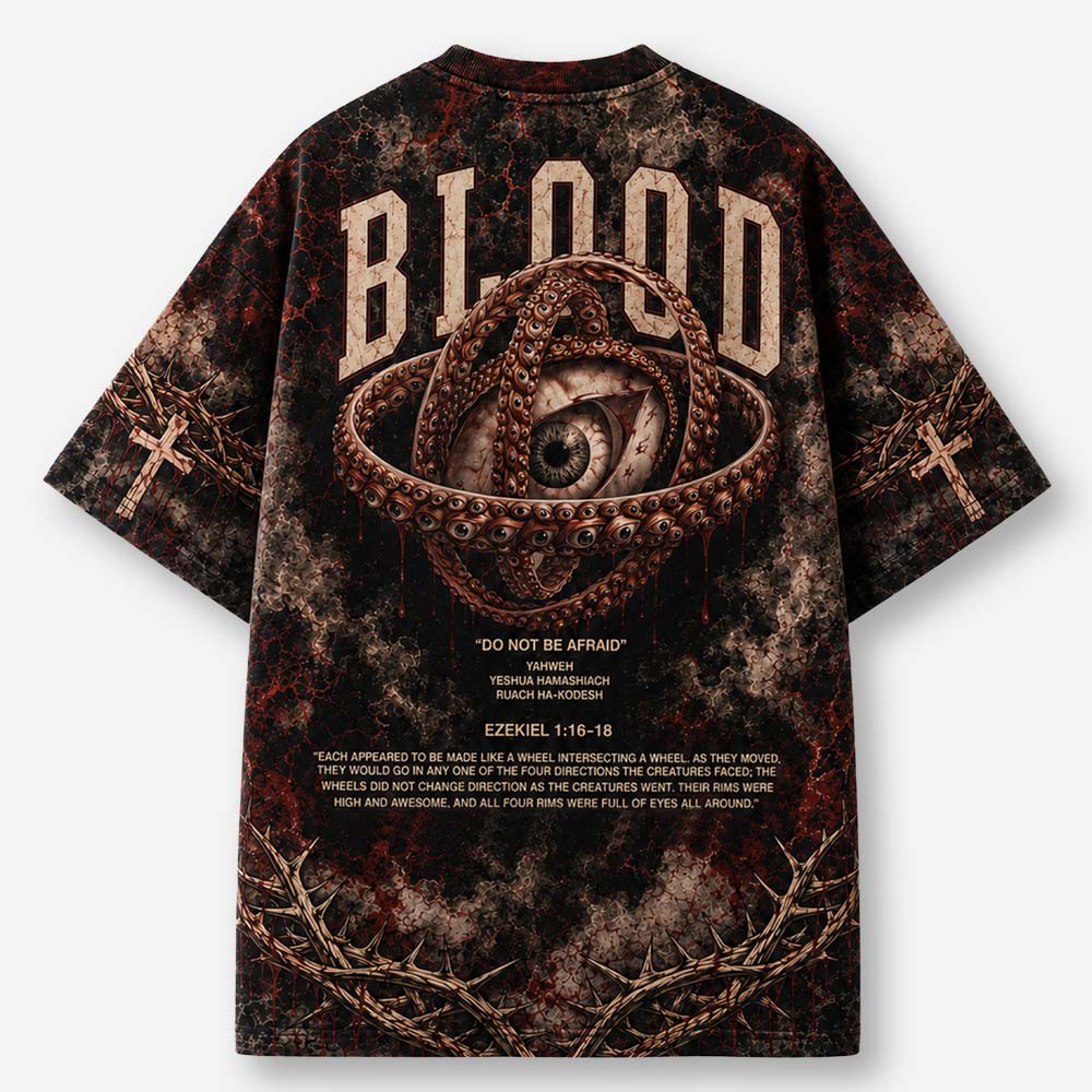 Blood Eco Oversized Graphic Tees · GRS Certified