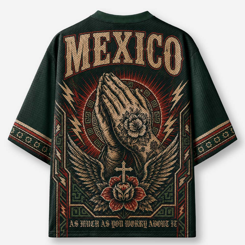 Rose Hands Graphic Mesh Jersey