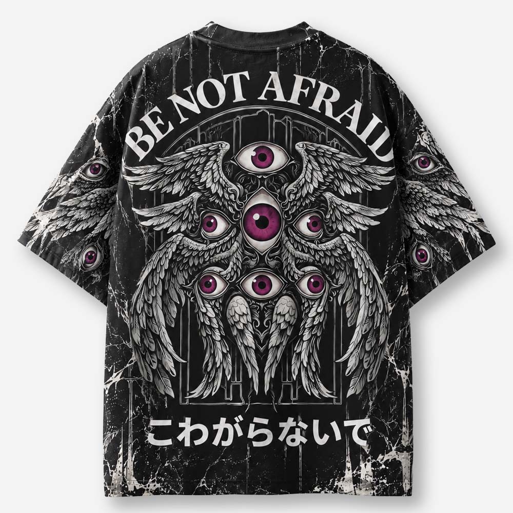 Fearless Eye Wings Eco Oversized Graphic Tees · GRS Certified
