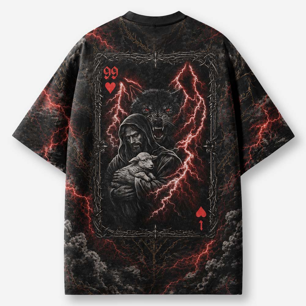 Storm Lamb Eco Oversized Graphic Tees · GRS Certified
