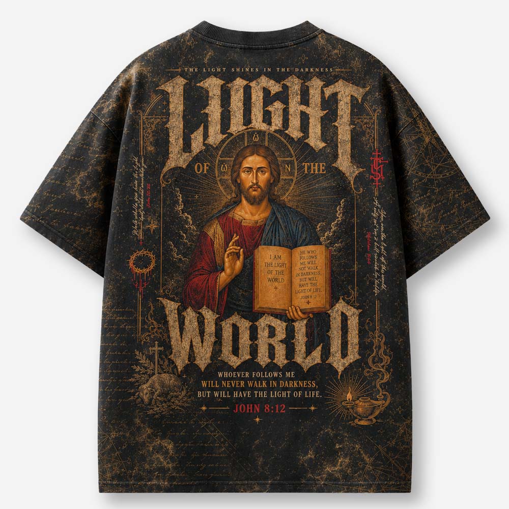 Radiant Light Eco Oversized Graphic Tees · GRS Certified