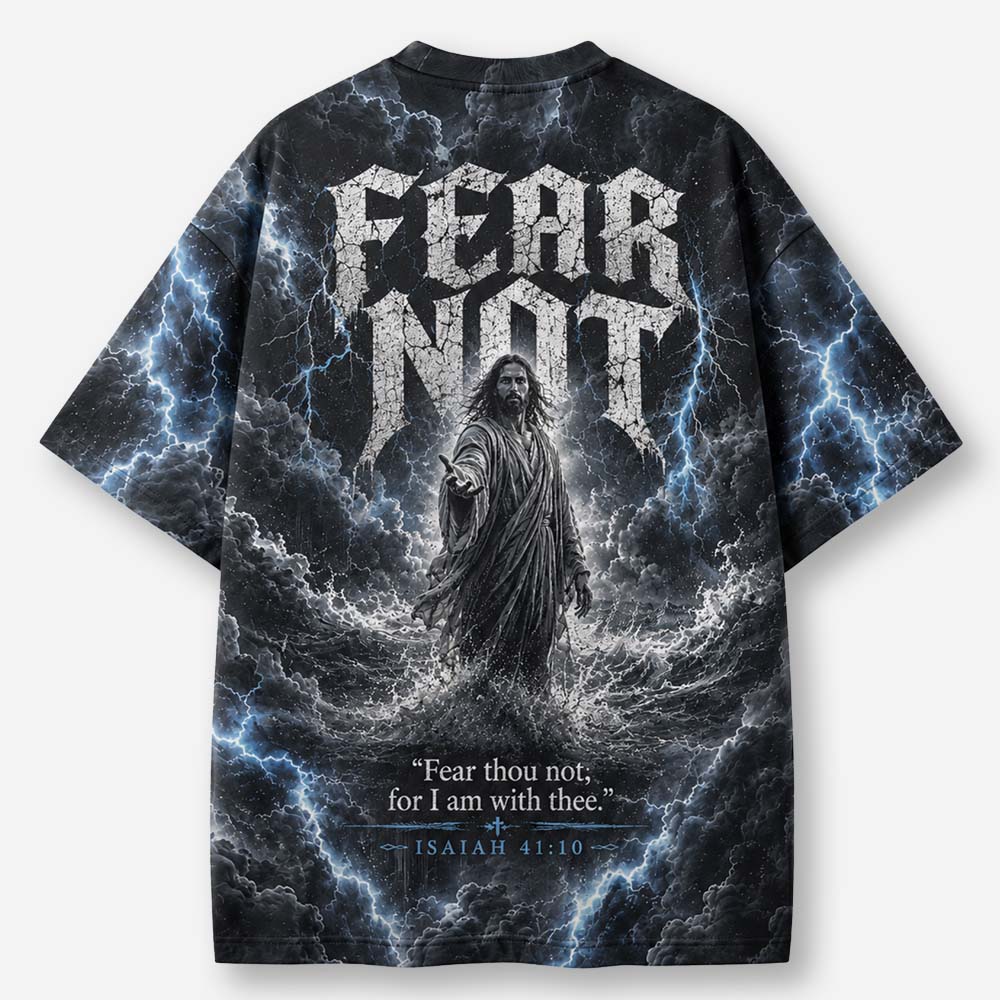 Fearless Storm Eco Oversized Graphic Tees · GRS Certified