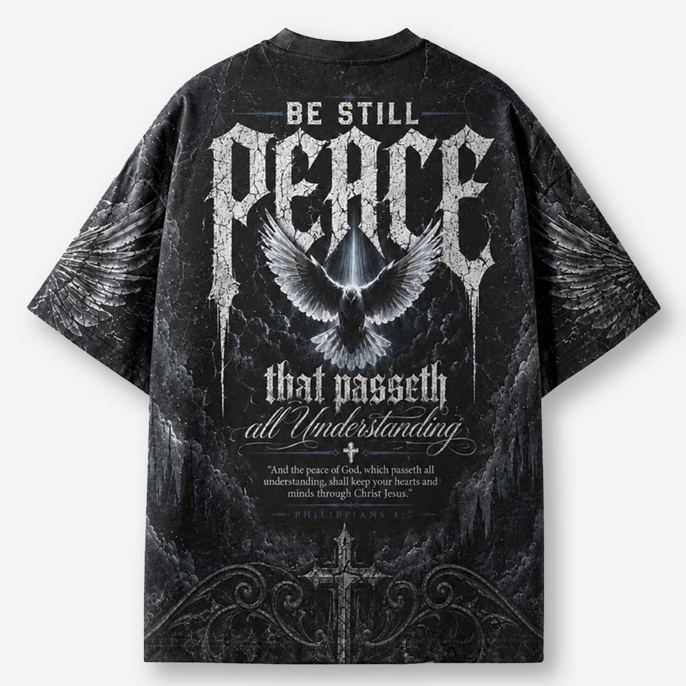 Peace Dove Eco Oversized Graphic Tees · GRS Certified