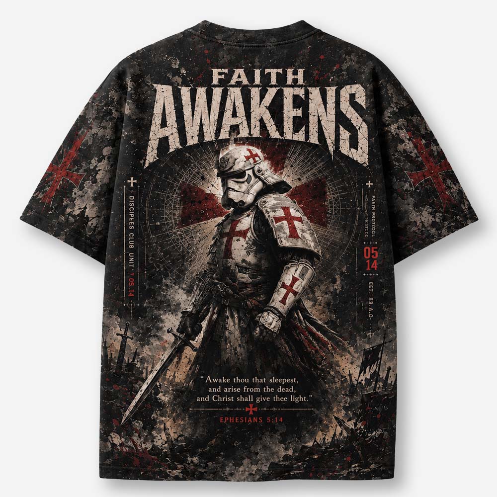 Awakened Eco Oversized Graphic Tees · GRS Certified