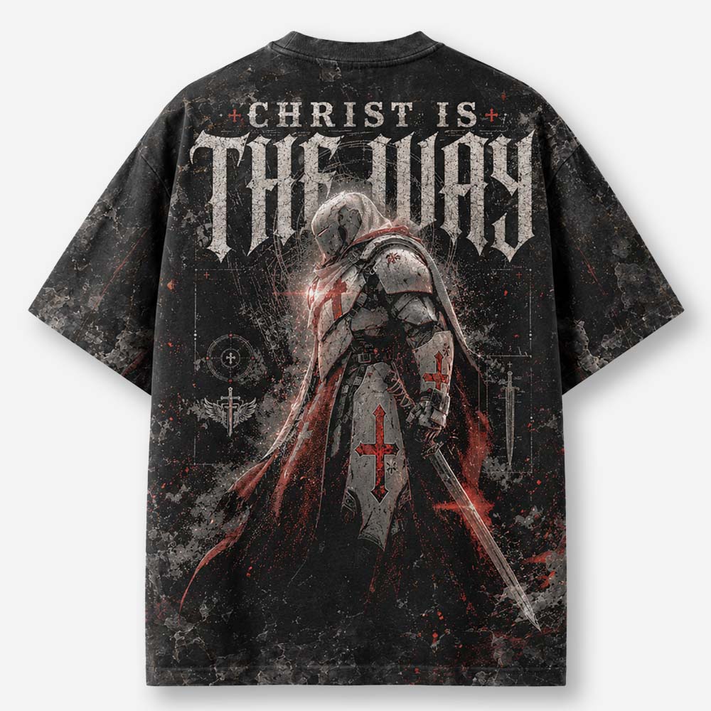 Path Knight Eco Oversized Graphic Tees · GRS Certified