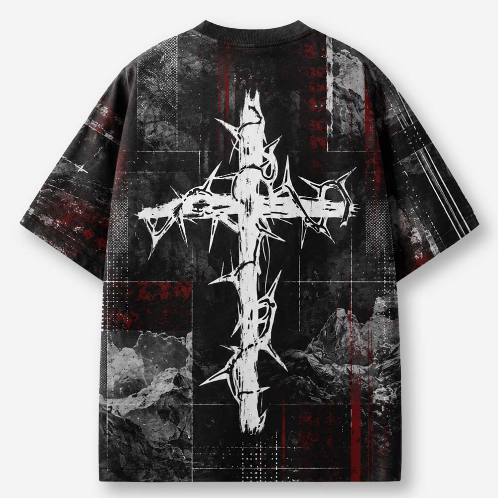 Thorned Emblem Eco Oversized Graphic Tees · GRS Certified