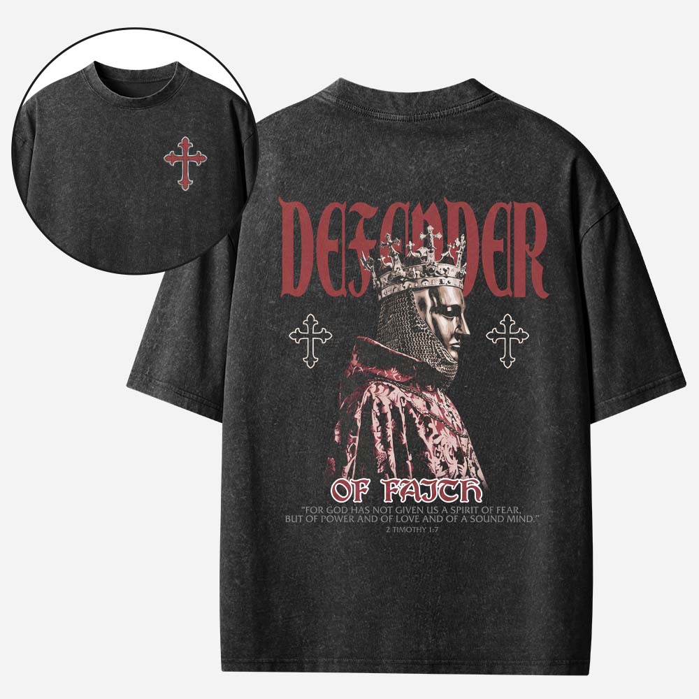 Crowned Defender Vintage Washed T-Shirt
