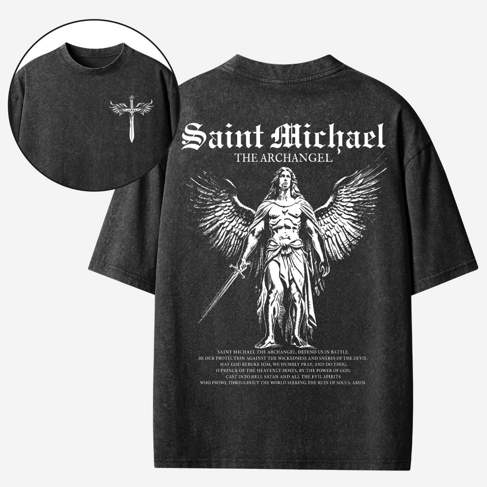 Angel Graphic Vintage Washed T-Shirt