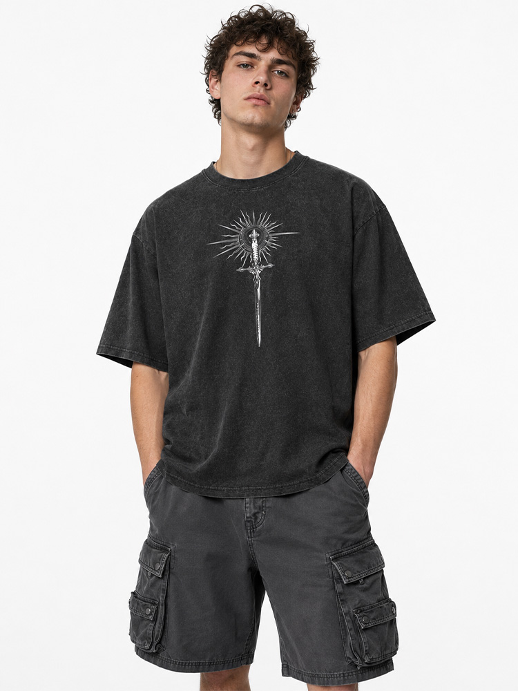 Fearless Sword Vintage Washed T-Shirt