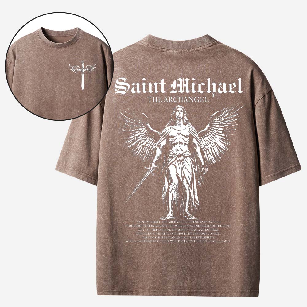 Angel Graphic Vintage Washed T-Shirt