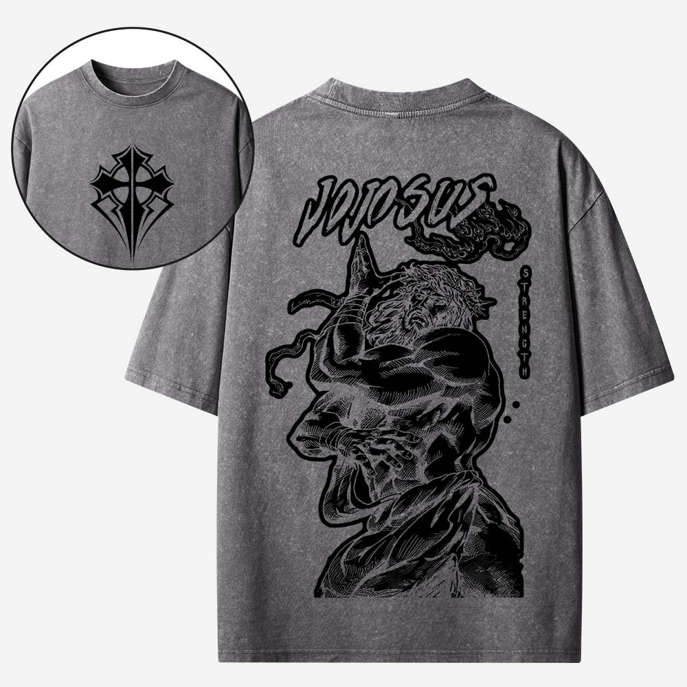 Enduring Strength Wrestle Graphic Vintage Washed T-Shirt