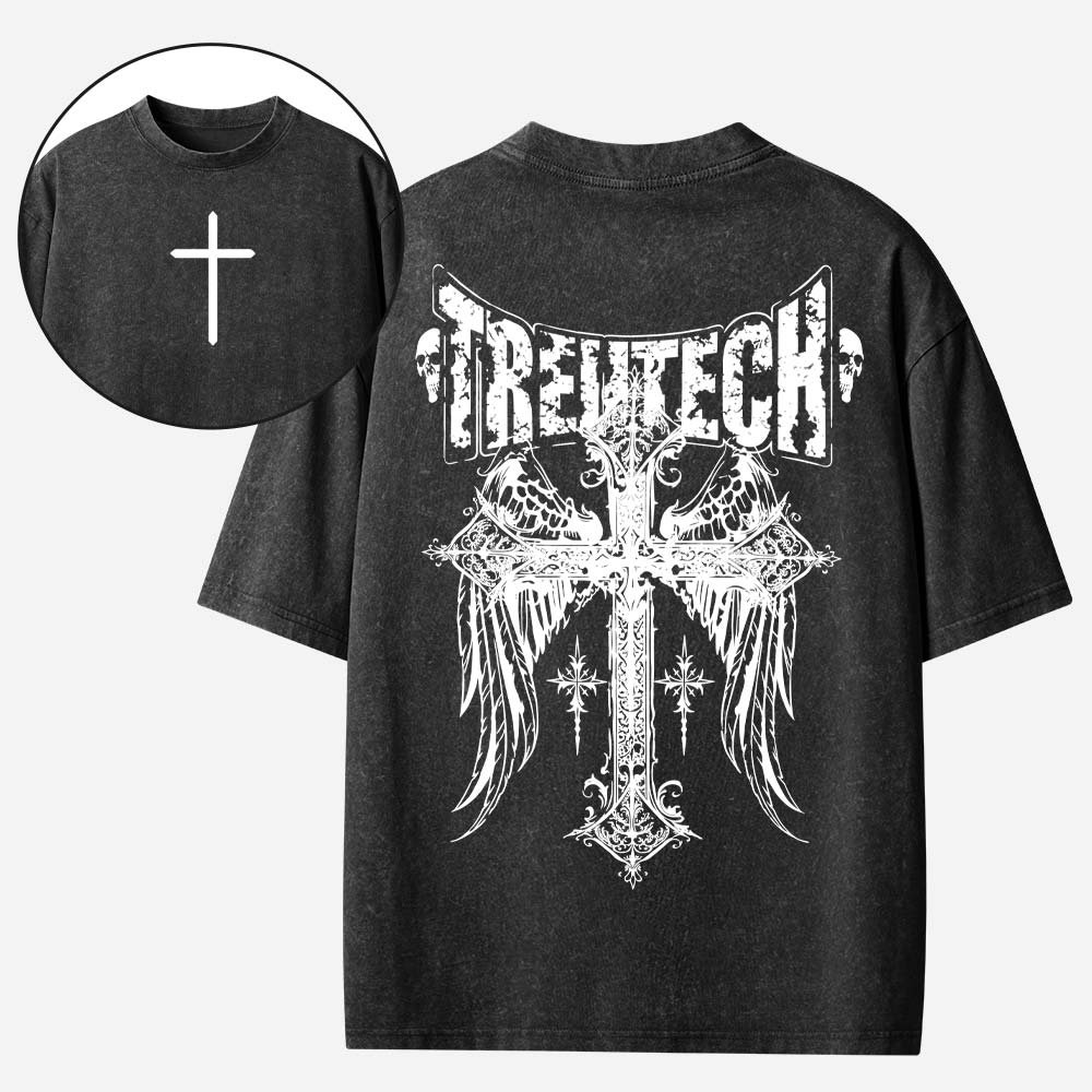 Winged Tech Emblem Vintage Washed T-Shirt
