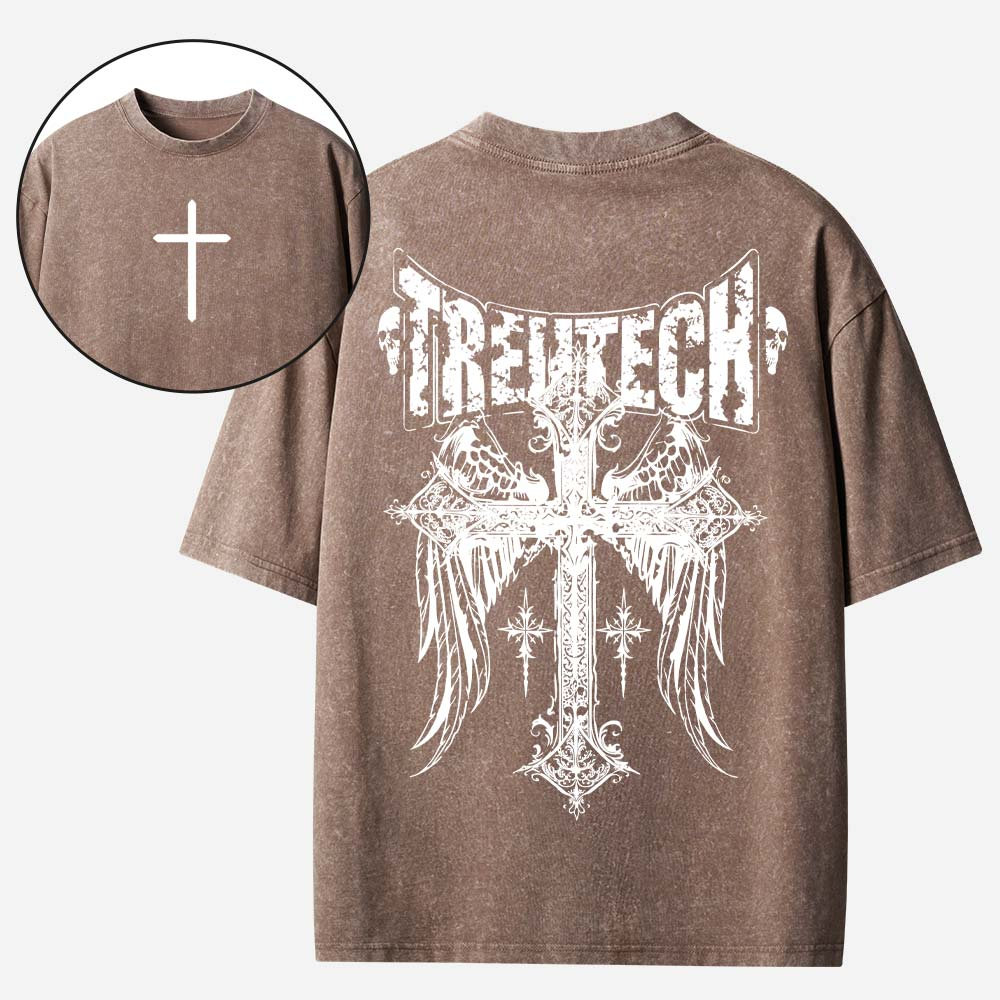Winged Tech Emblem Vintage Washed T-Shirt