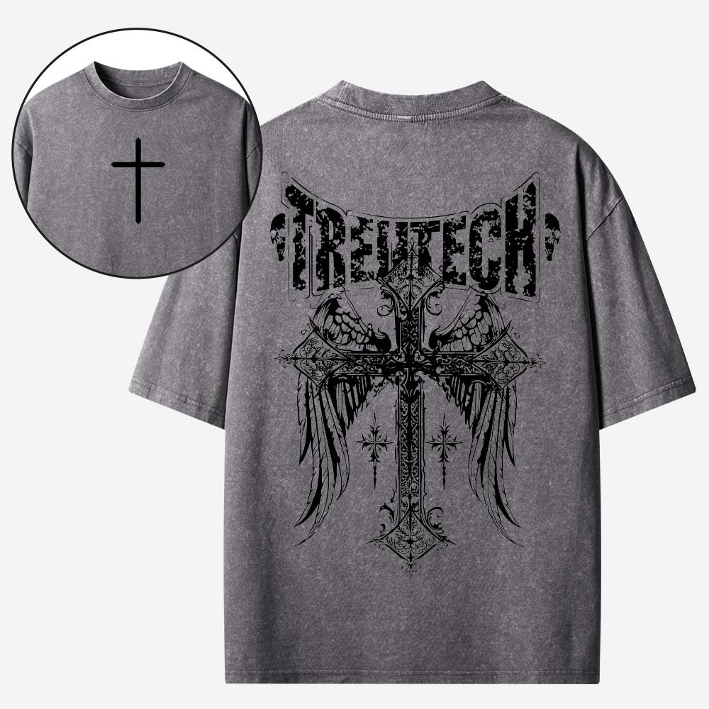 Winged Tech Emblem Vintage Washed T-Shirt