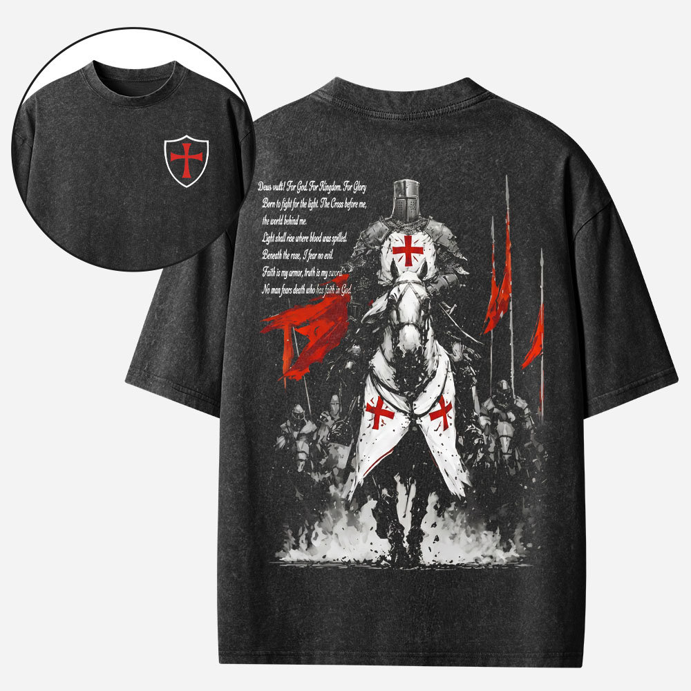 Mounted Knight Vintage Washed T-Shirt