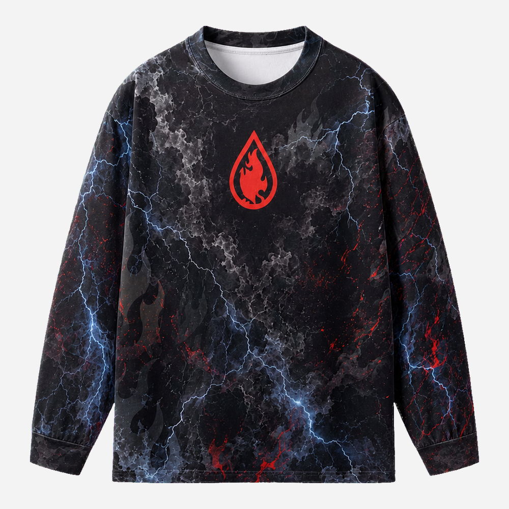 Angel Guard Eco Oversized Long-Sleeve Graphic Tees · GRS Certified