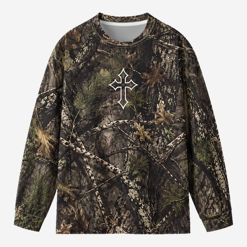 Burden Bearer Eco Oversized Long-Sleeve Graphic Tees · GRS Certified