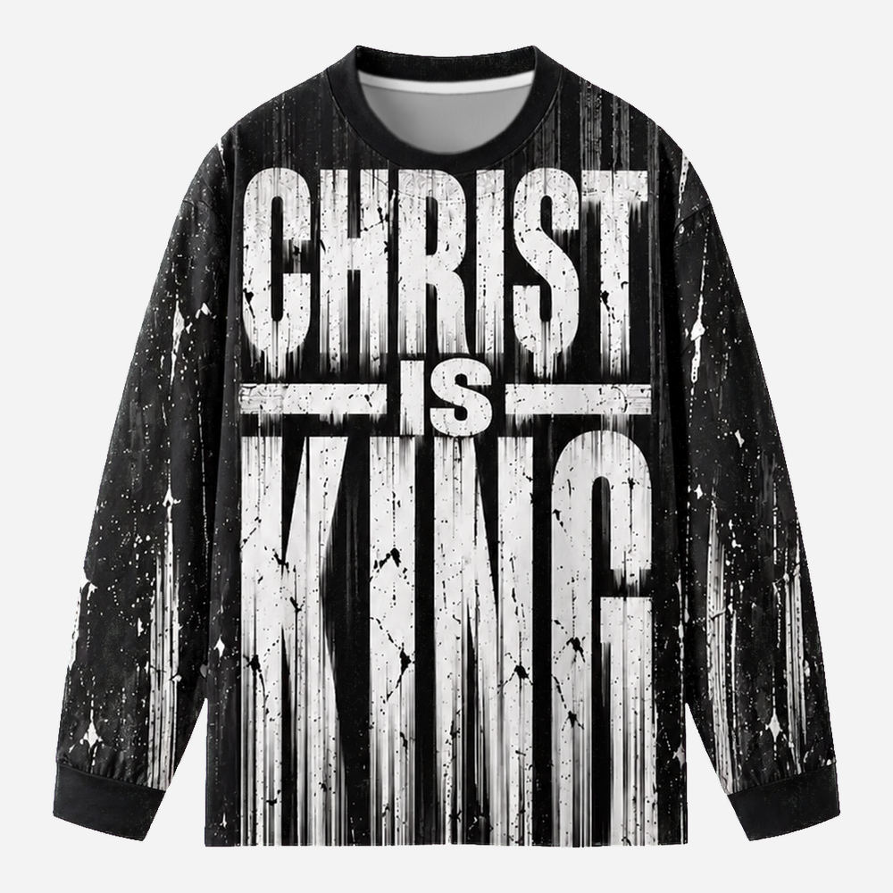 Crown Statement Eco Oversized Long-Sleeve Graphic Tees · GRS Certified