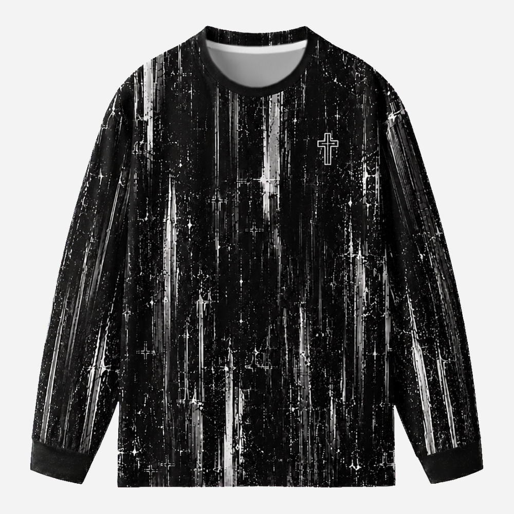 Forgiveness Eco Oversized Long-Sleeve Graphic Tees · GRS Certified