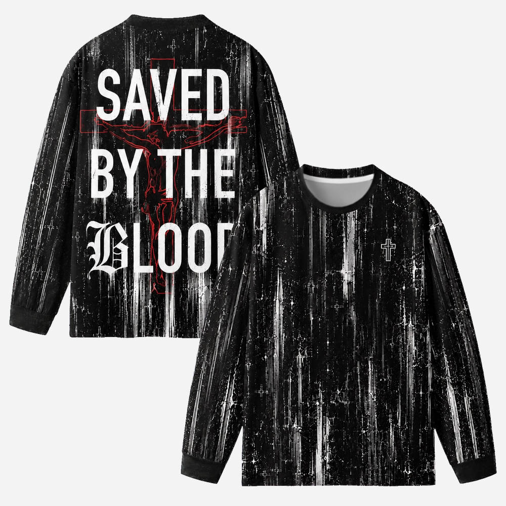Forgiveness Eco Oversized Long-Sleeve Graphic Tees · GRS Certified
