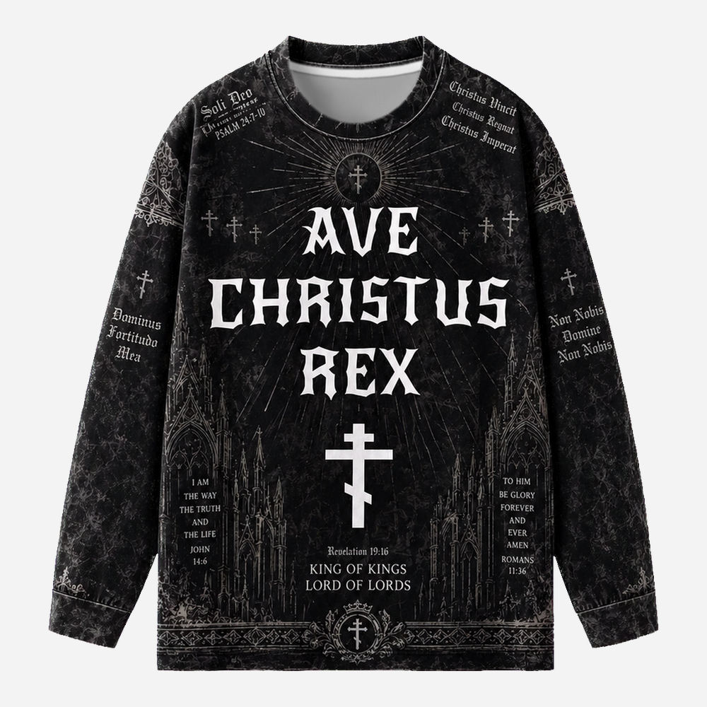 Ornate Relic Eco Oversized Long-Sleeve Graphic Tees · GRS Certified