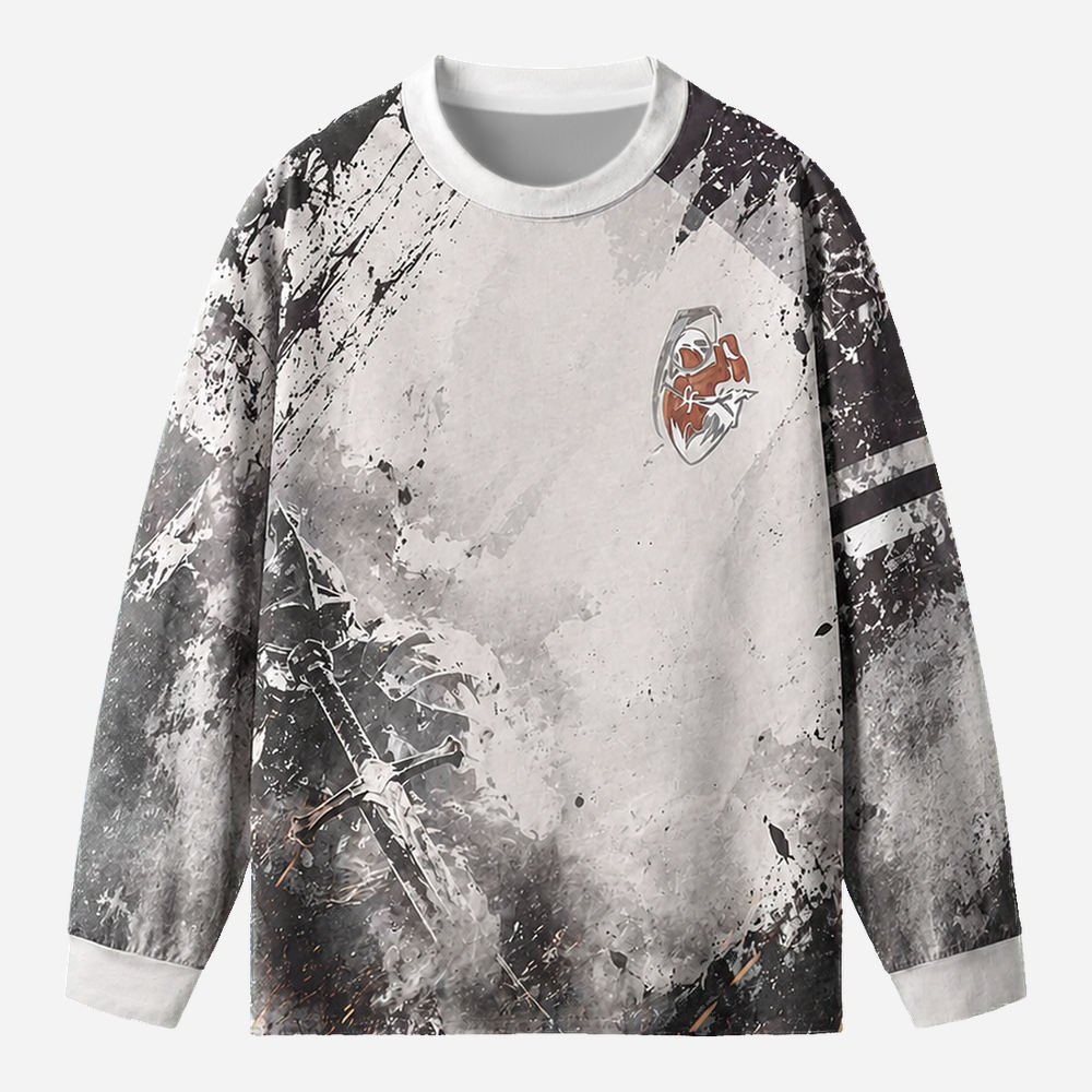 Burden Bearer Eco Oversized Long-Sleeve Graphic Tees · GRS Certified