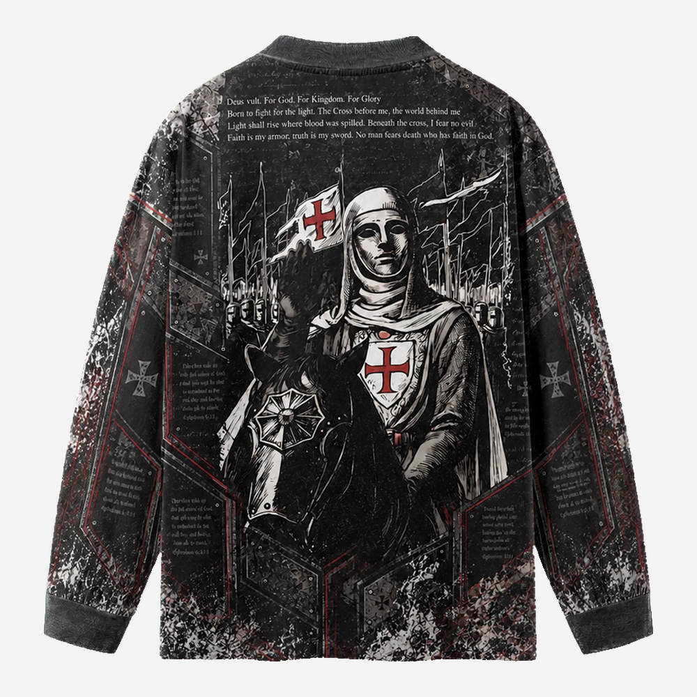 Masked King Eco Oversized Long-Sleeve Graphic Tees · GRS Certified