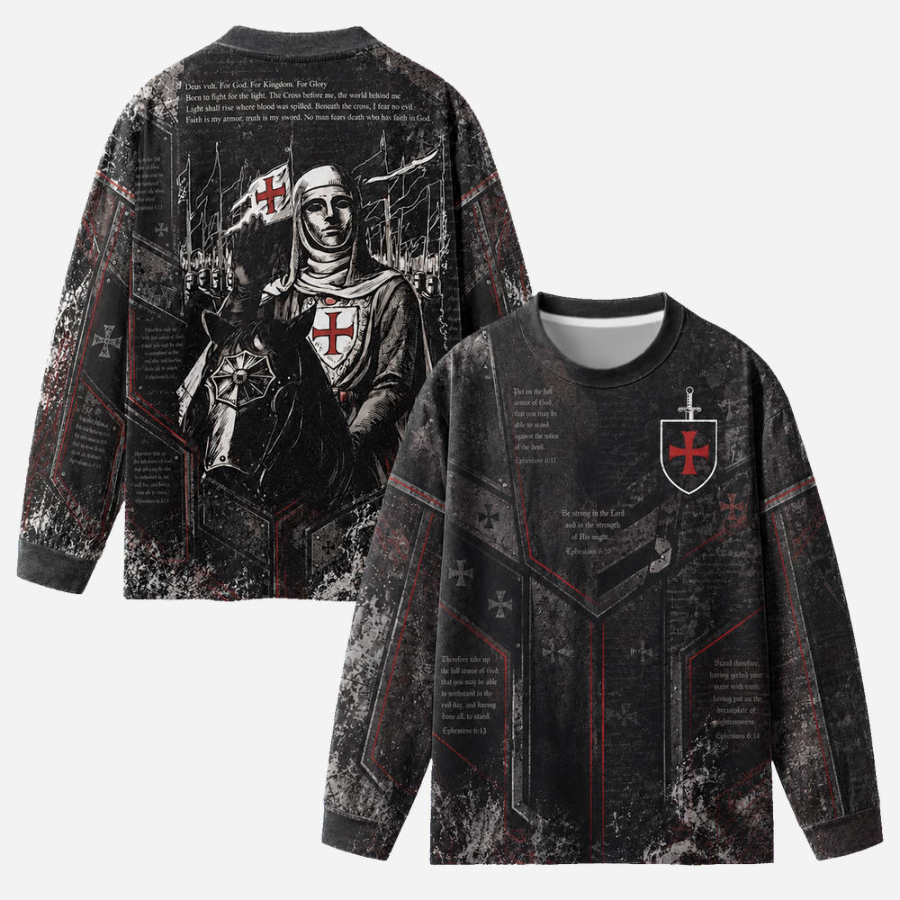 Masked King Eco Oversized Long-Sleeve Graphic Tees · GRS Certified