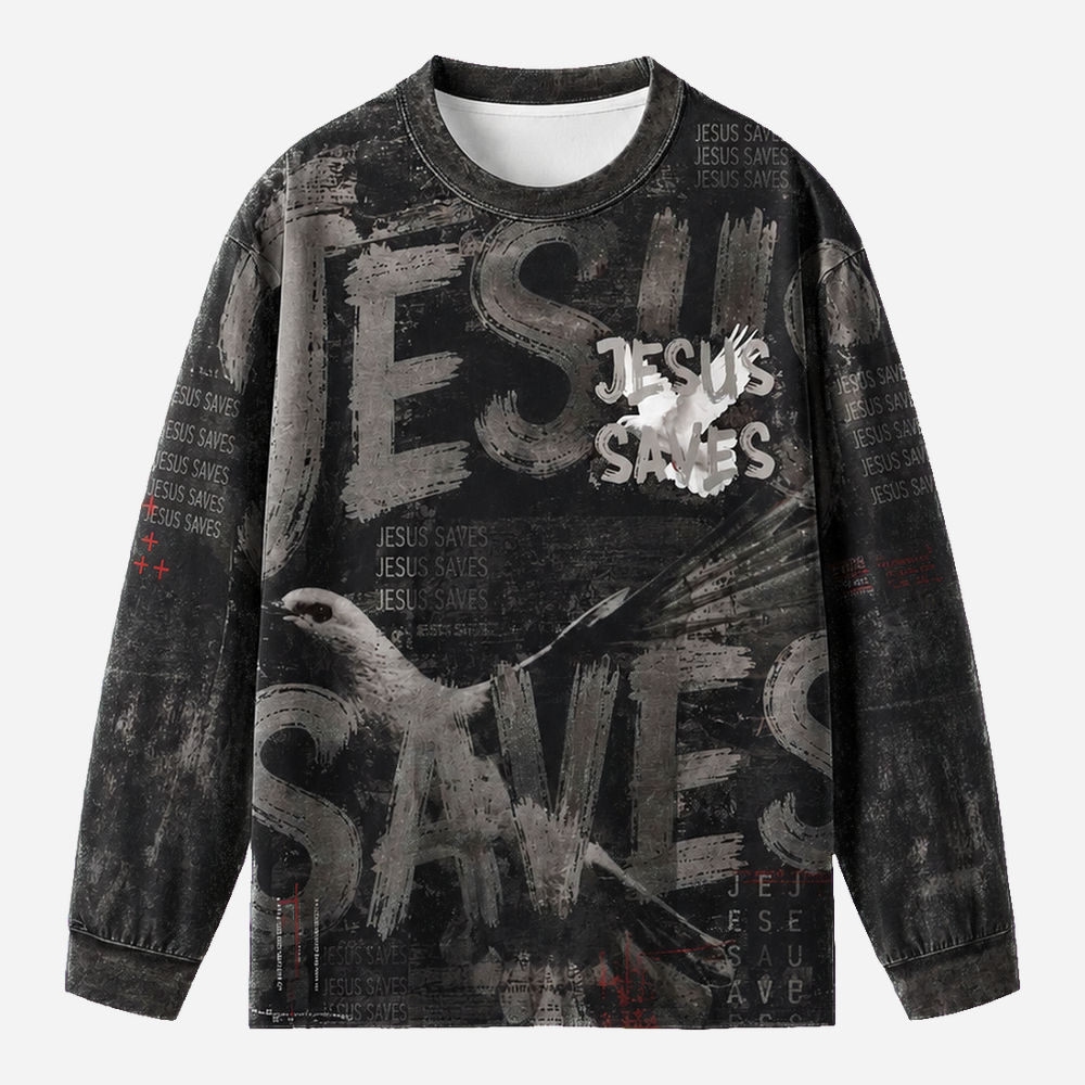 Dove Eco Oversized Long-Sleeve Graphic Tees · GRS Certified