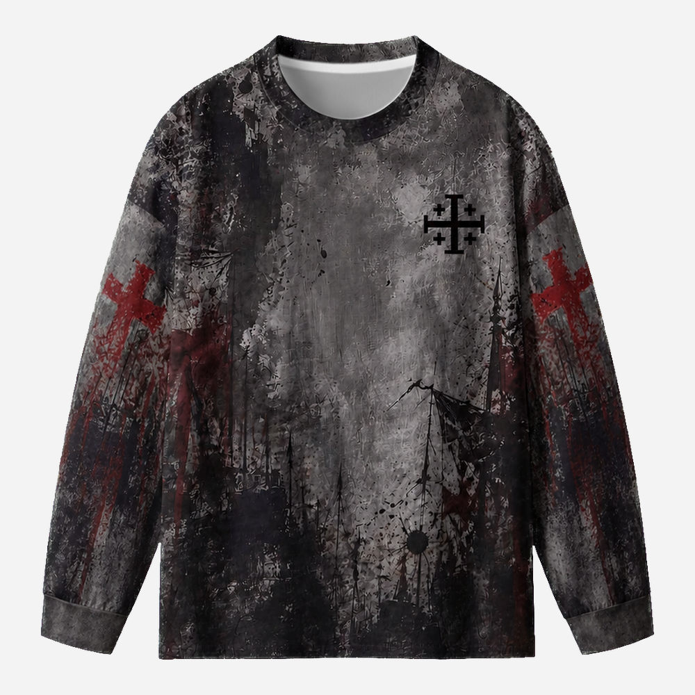 Masked King Eco Oversized Long-Sleeve Graphic Tees · GRS Certified