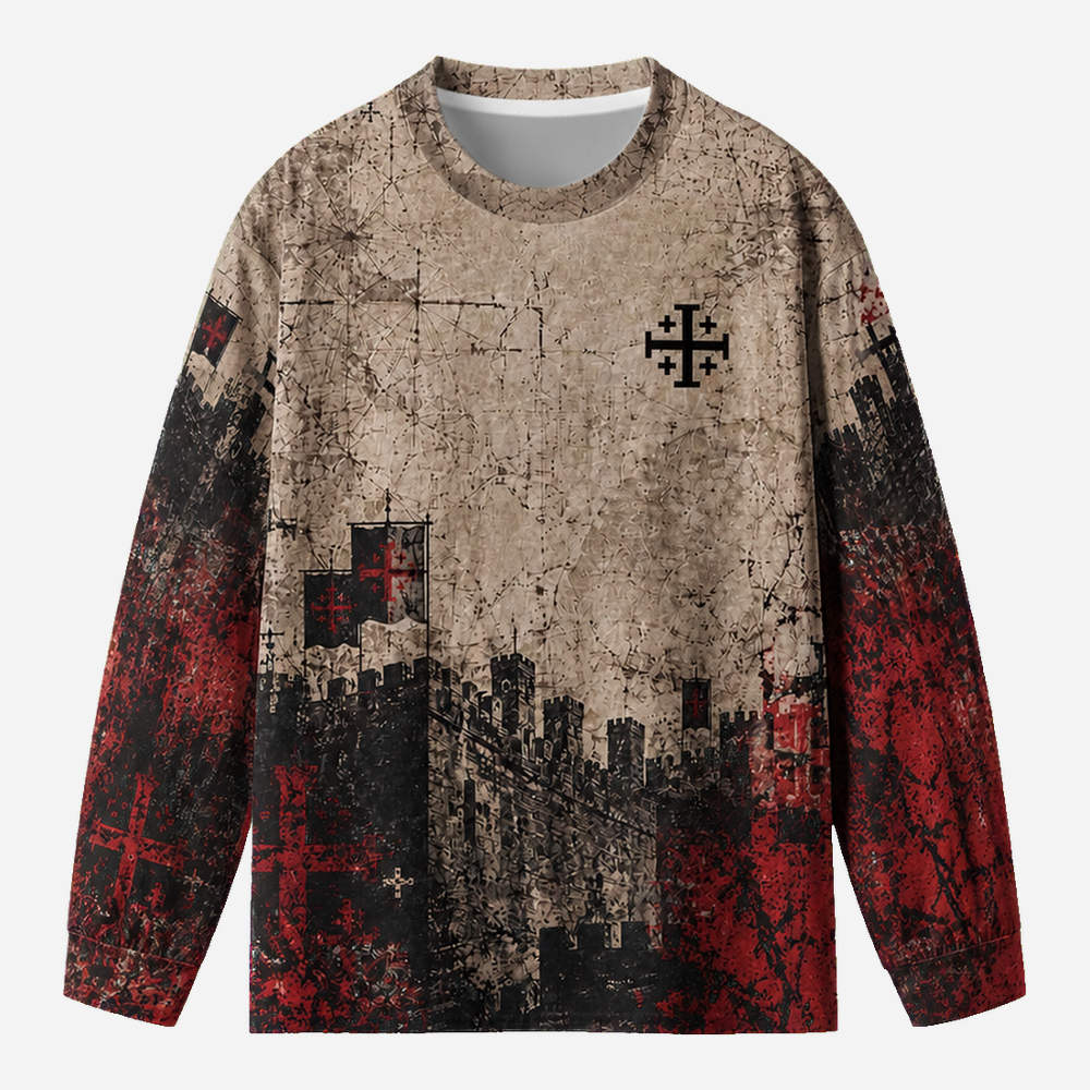 Masked King Eco Oversized Long-Sleeve Graphic Tees · GRS Certified