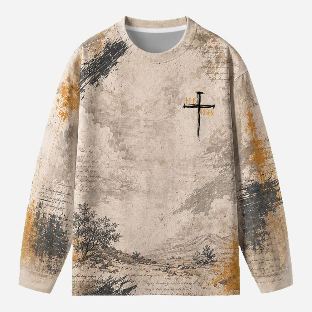 Open Tomb Eco Oversized Long-Sleeve Graphic Tees · GRS Certified