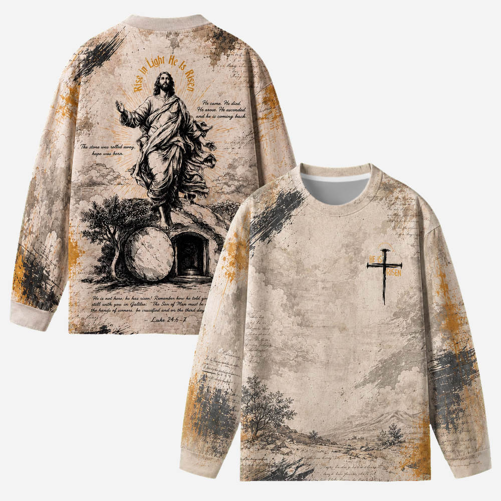 Open Tomb Eco Oversized Long-Sleeve Graphic Tees · GRS Certified