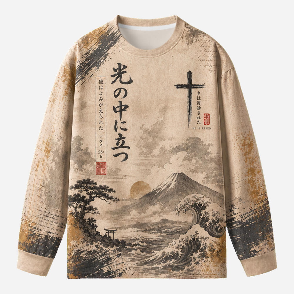 Open Tomb Eco Oversized Long-Sleeve Graphic Tees · GRS Certified