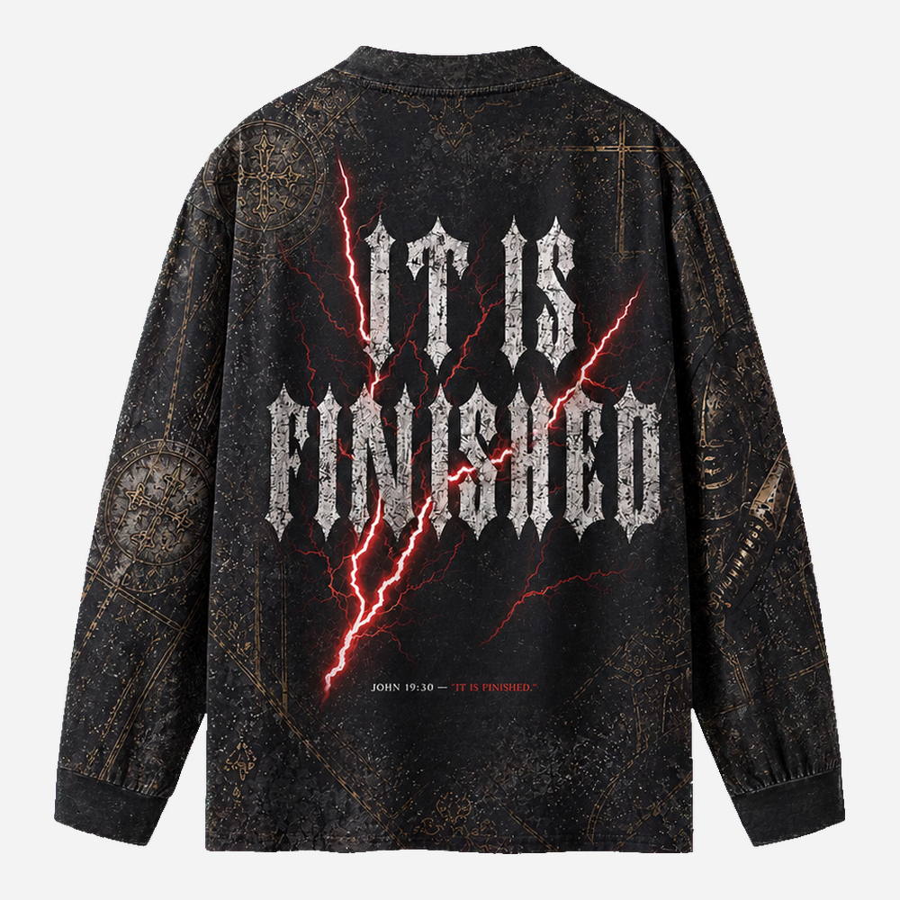 Final Word Eco Oversized Long-Sleeve Graphic Tees · GRS Certified