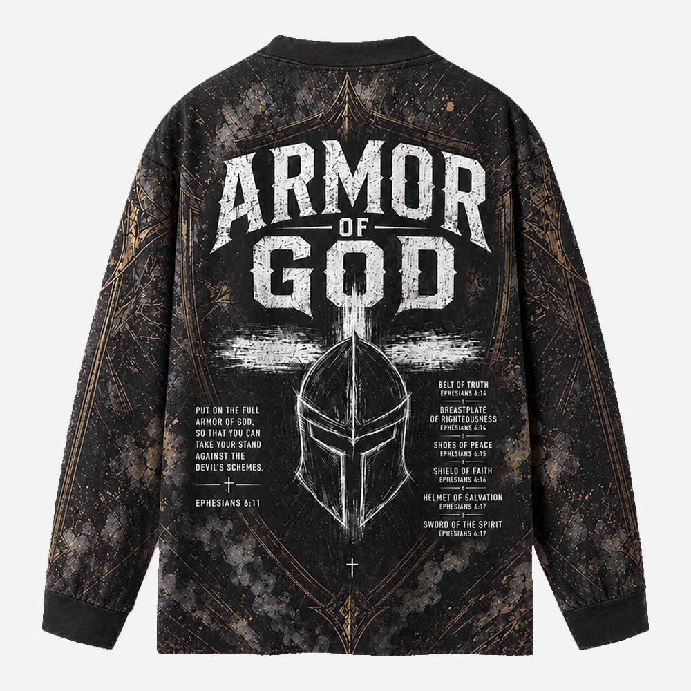 Shield Helmet Eco Oversized Long-Sleeve Graphic Tees · GRS Certified